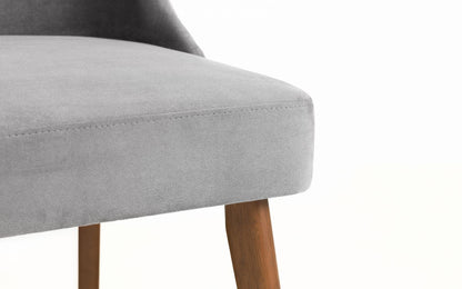 Huxley Chenille Dining Chair - Dusk Grey