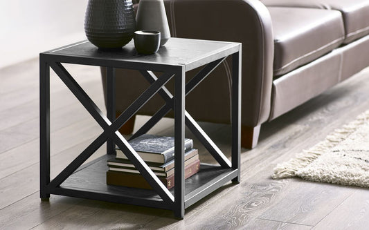 Lima Lamp Table - Black Ash