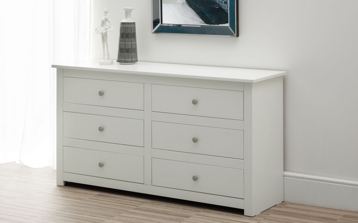 Radley 6 Drawer Chest - White