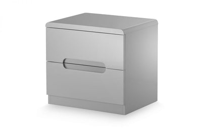 Manhattan 2 Drawer Bedside - Grey