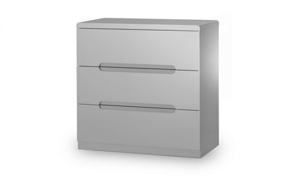 Manhattan 3 Drawer Chest - Grey