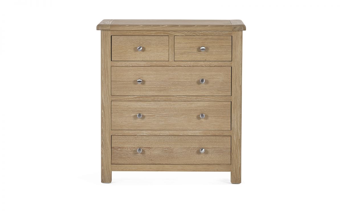 Memphis Limed Oak 3 + 2 Drawer Chest