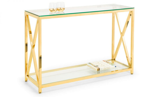 Miami Console Table - Gold