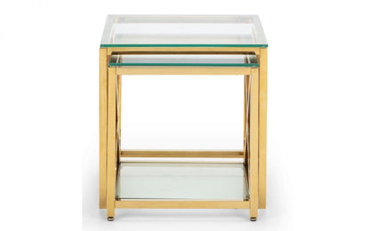 Miami Nest of Tables - Gold