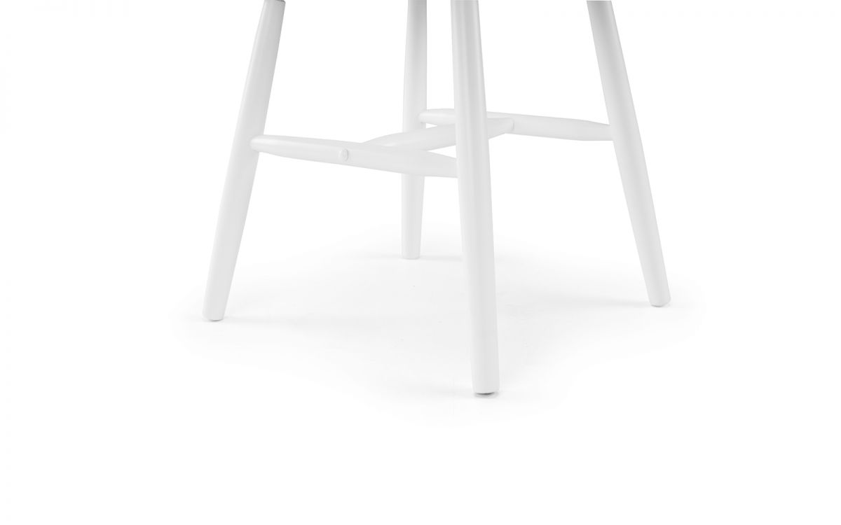 Modena Curved Back Dining Chair - White