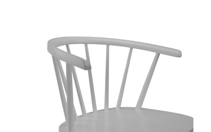 Modena Curved Back Dining Chair - Grey