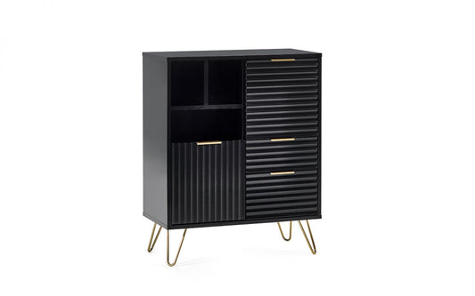 Murano 2 Door 2 Drawer Sideboard - Matte Black