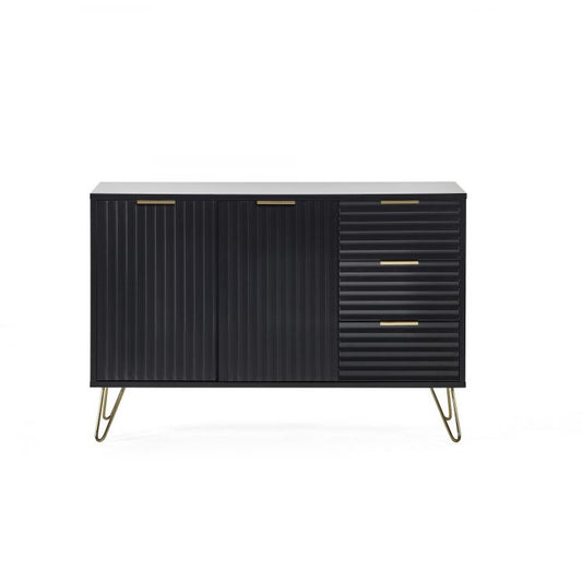 Murano Large Sideboard - Matte Black