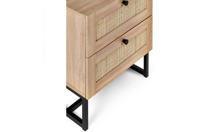 Padstow 2 Drawer Bedside - Oak