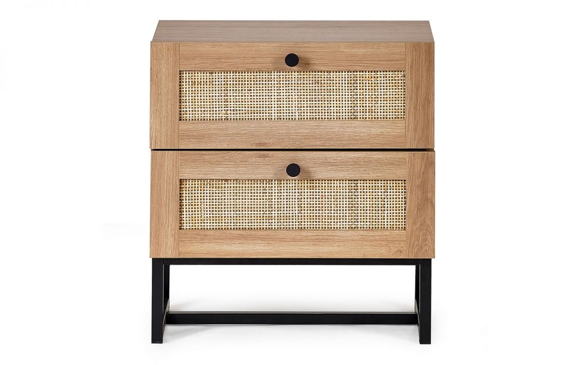 Padstow 2 Drawer Bedside - Oak