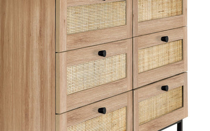 Padstow 6 Drawer Chest - Oak