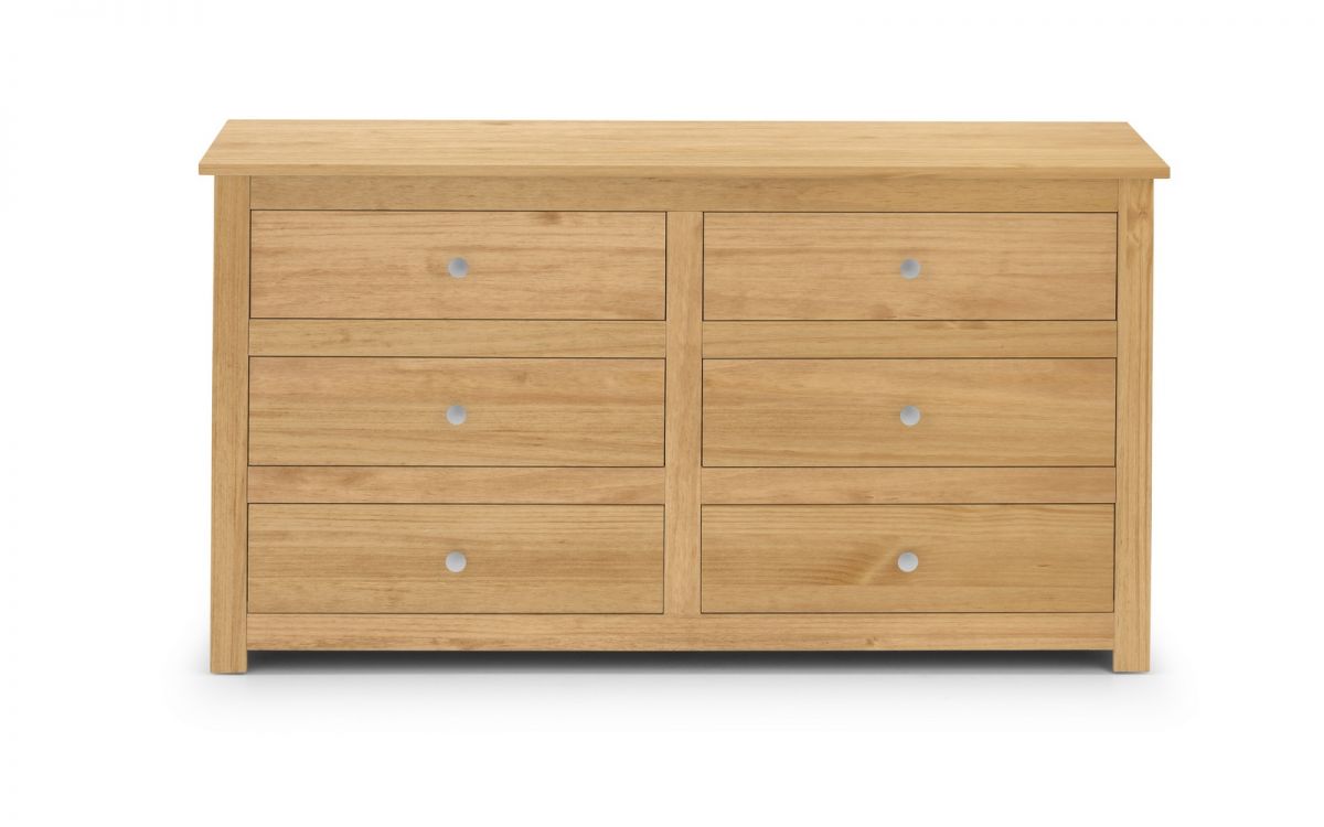 Radley 6 Drawer Chest - Waxed Pine