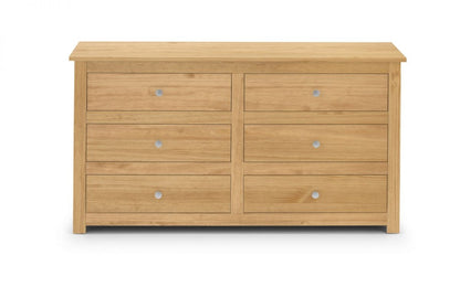 Radley 6 Drawer Chest - Waxed Pine