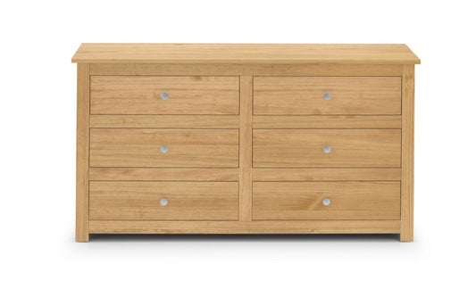 Radley 6 Drawer Chest - Waxed Pine