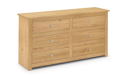 Radley 6 Drawer Chest - Waxed Pine