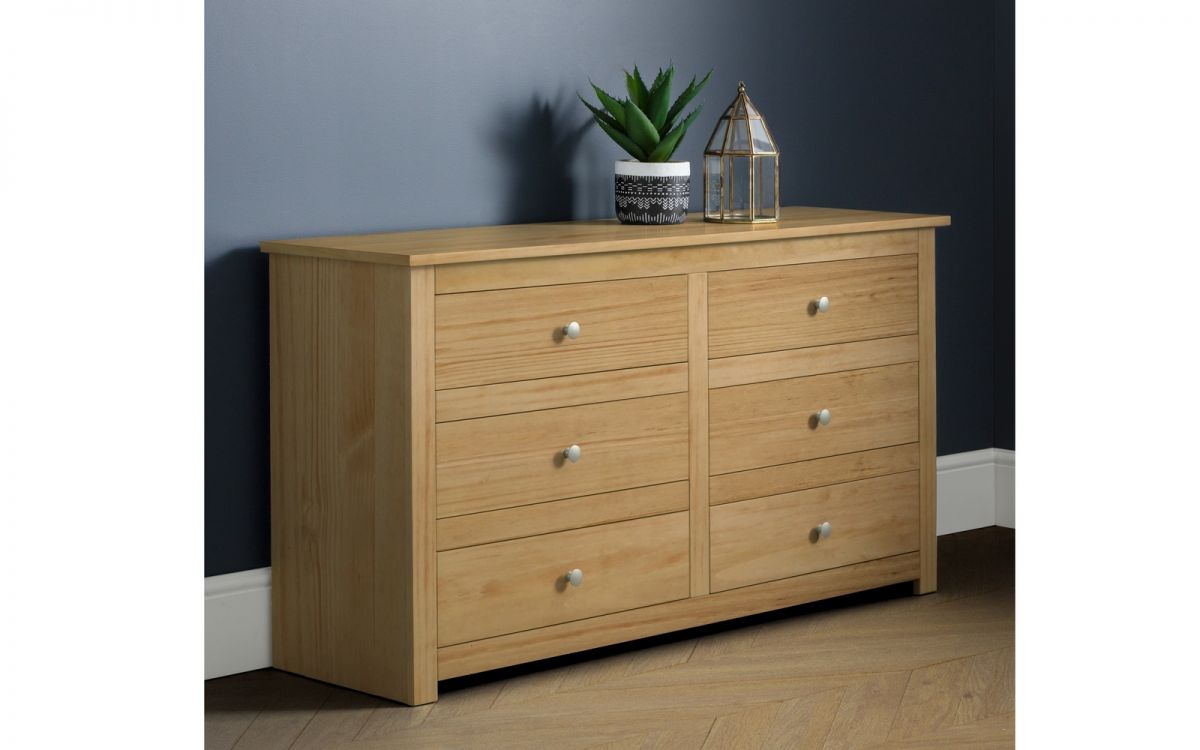 Radley 6 Drawer Chest - Waxed Pine