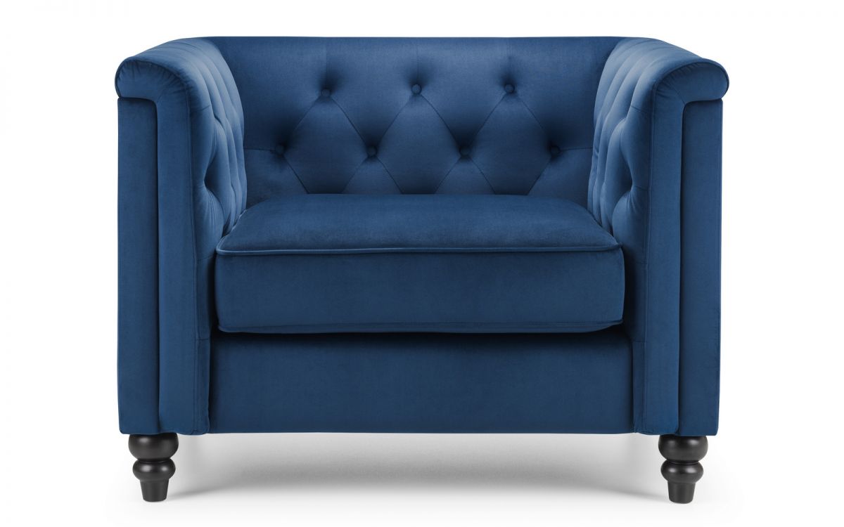 Sandringham Chair - Blue Velvet