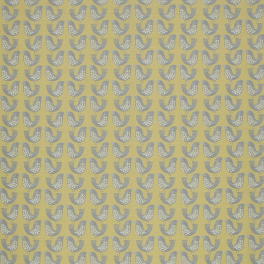 Scandi Birds Mustard Curtain