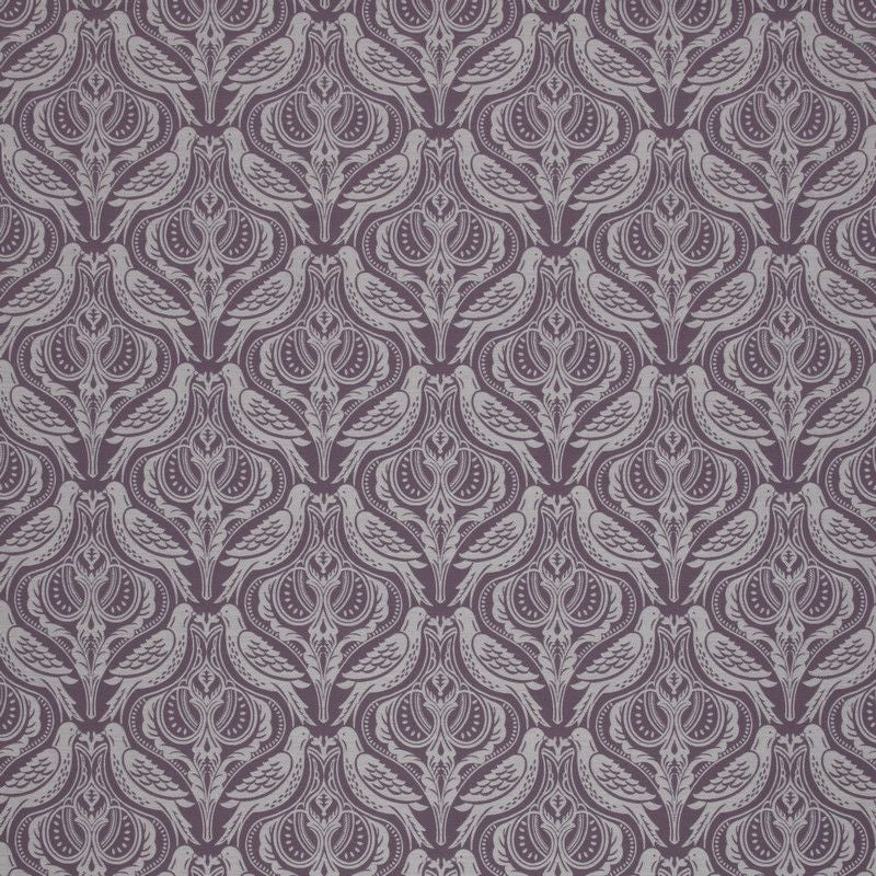 Song Thrush Grape Fabric