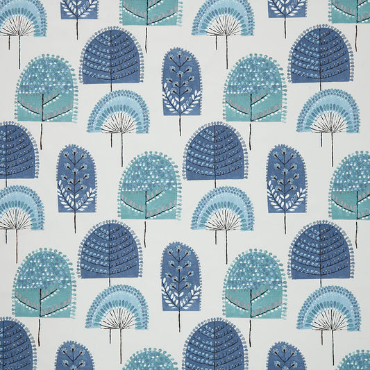 Scandi Wood Indigo Fabric