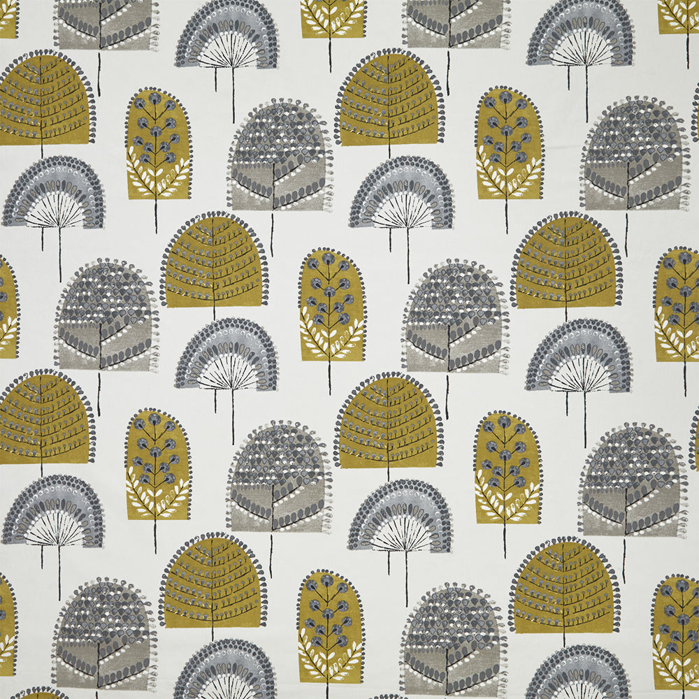 Scandi Wood Ochre Fabric