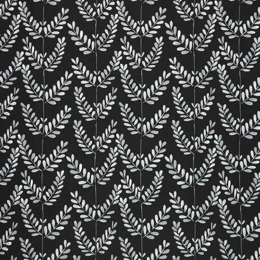 Scandi Sprig Noir Curtain