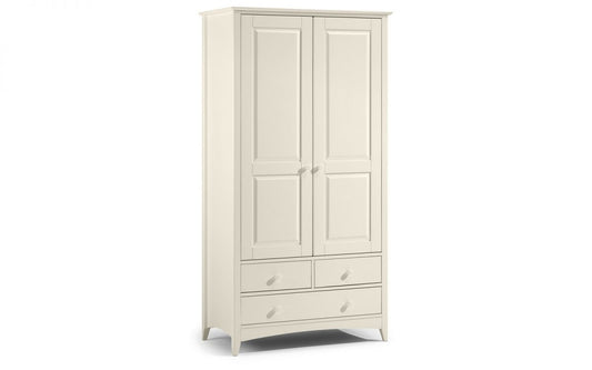 Cameo Combination Wardrobe - Stone White