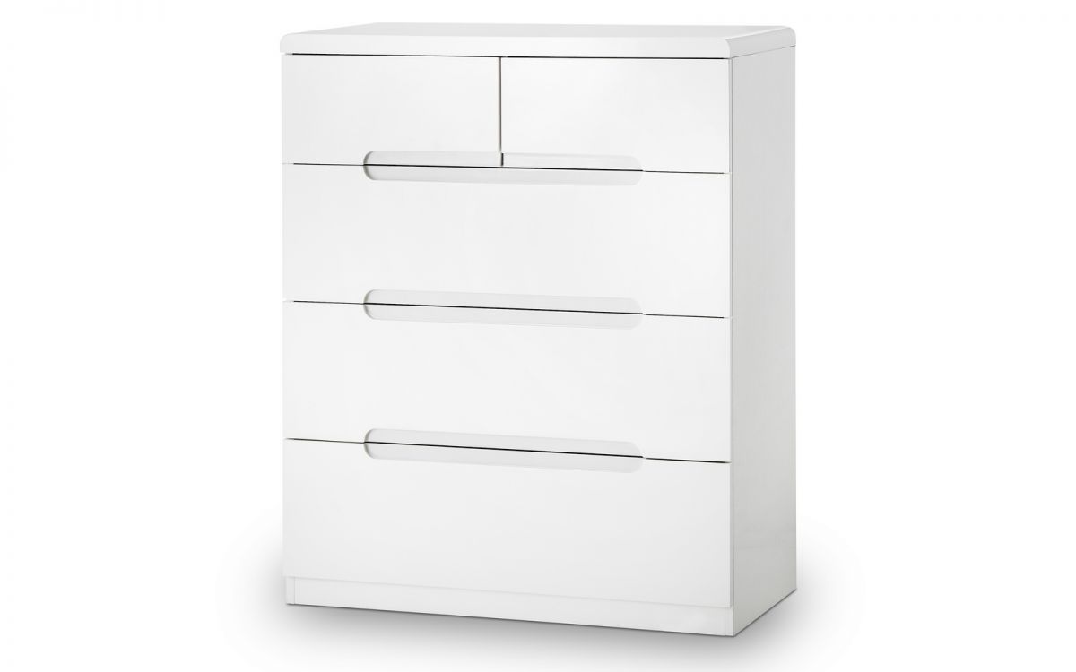 Manhattan 3+2 Drawer Chest - White