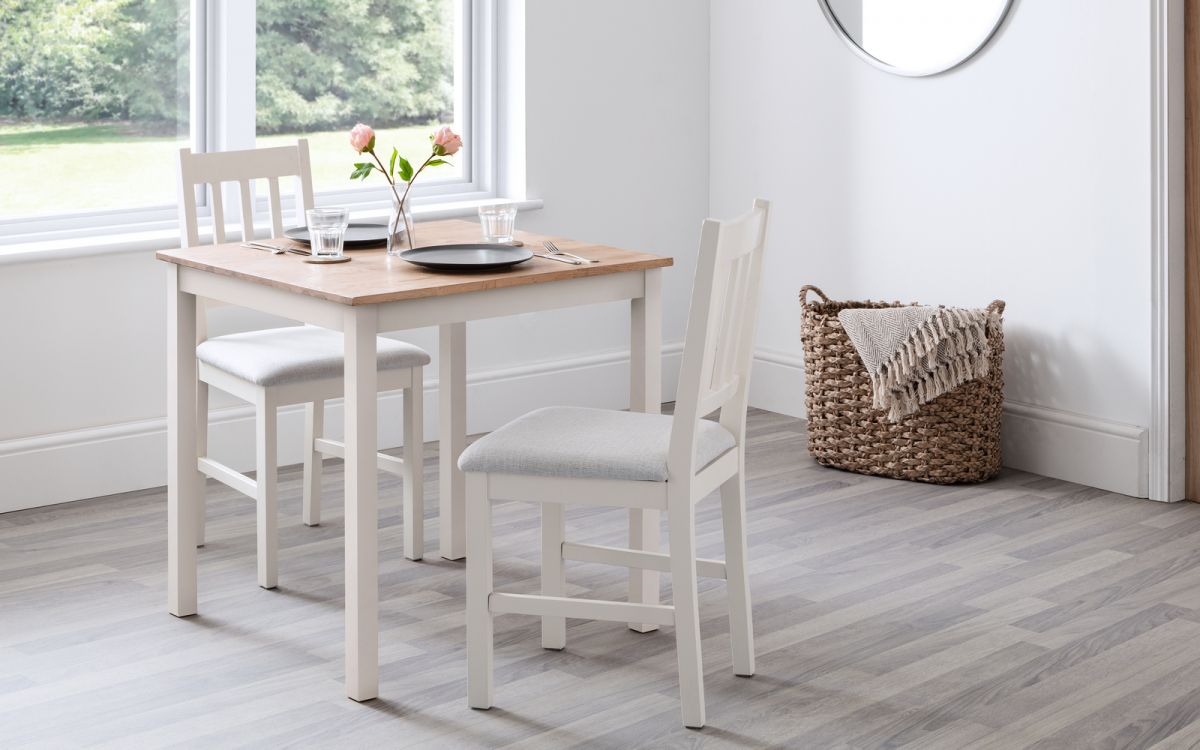 Coxmoor Ivory & Oak Square Dining Set