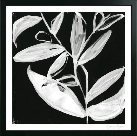 Quirky White Leaves I 9188A