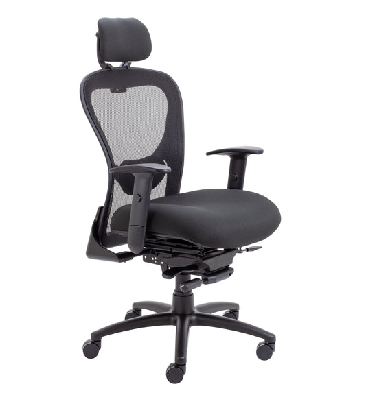 STRATA HB MESH BACK TASK CHAIR BLACK WITH SEAT SLIDE