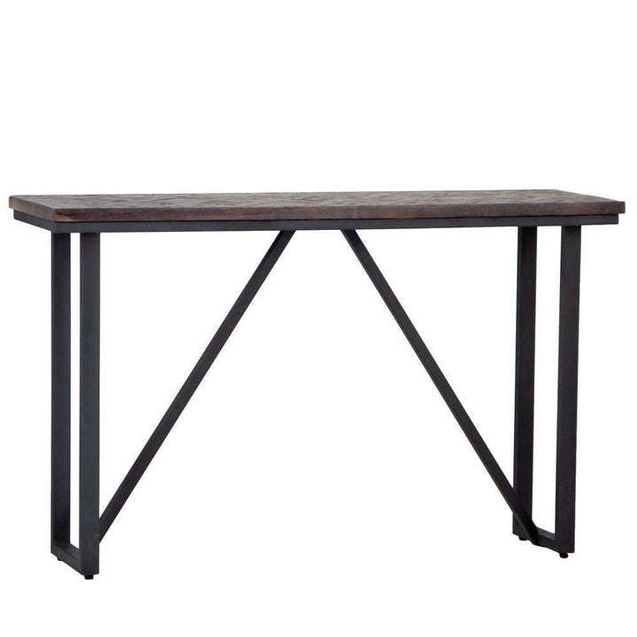 BA Dining - 1.4m Bar Table - Teak & Iron