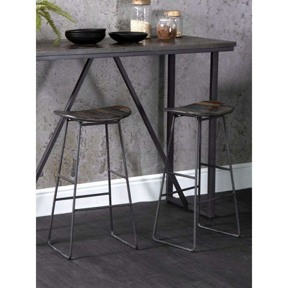 BA Dining - Bar Stool - Teak & iron