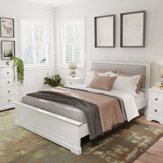 BP Bedroom White - 4'6'' Bed