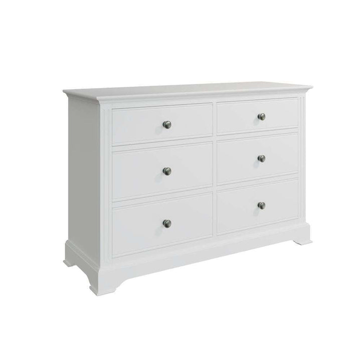 BP Bedroom White - 6 Drawer Chest