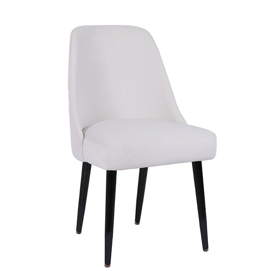 The Chair Collection Diamond Stitch Back Dining Chair - Limestone Velvet