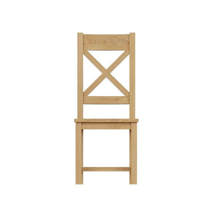 CO Dining & Occasional - Cross Back Chair Wooden Seat