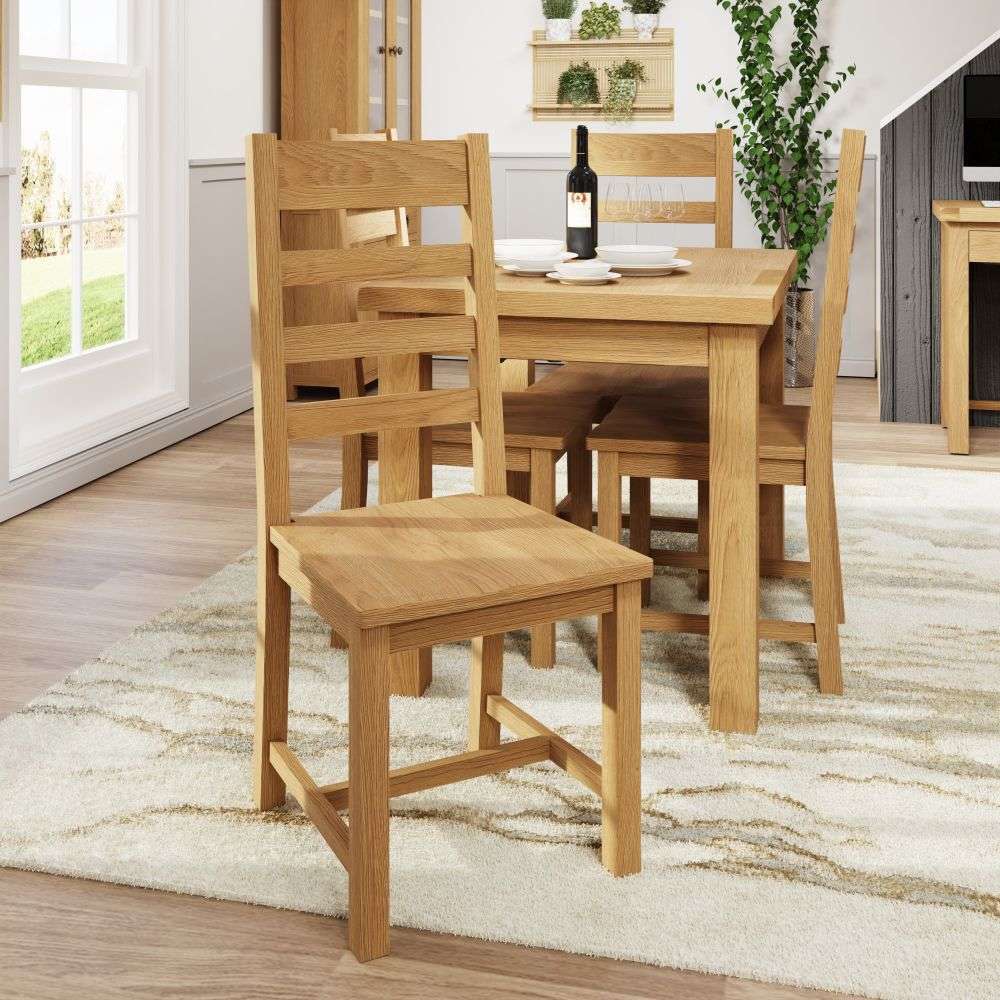 CO Dining & Occasional - Ladder Back Chair Wooden Seat