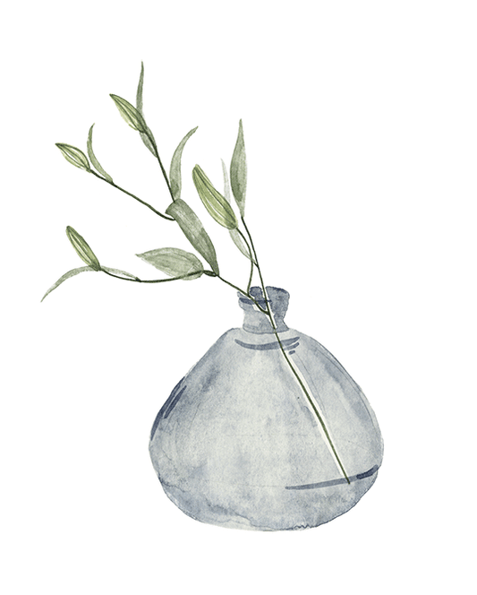 Misty Grey Vase II CV8687B