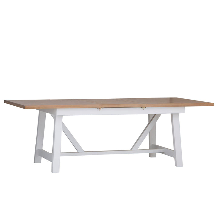 EA Dining White - 1.8m Refectory Butterfly Extending table