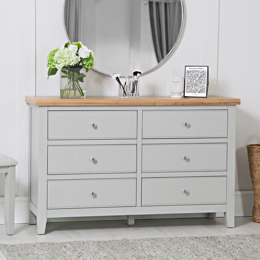 EA Bedroom Grey - 6 Drawer chest