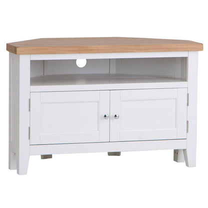 EA Dining White - Corner TV
