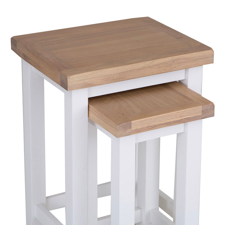 EA Dining White - Nest of 2 tables
