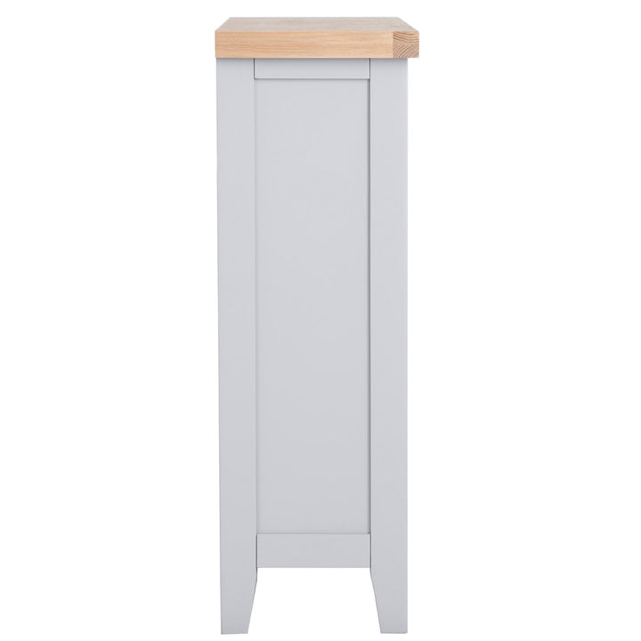 EA Dining Grey - Small wide bookcase