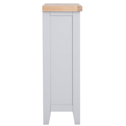 EA Dining Grey - Small wide bookcase