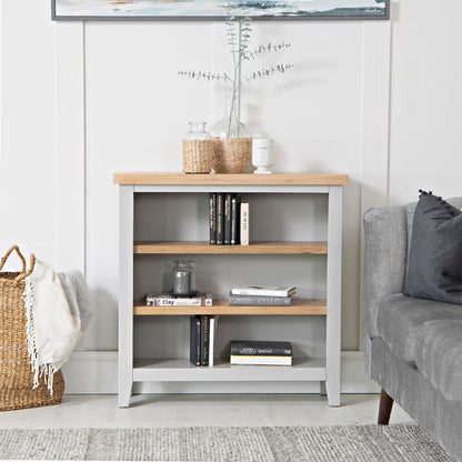 EA Dining Grey - Small wide bookcase