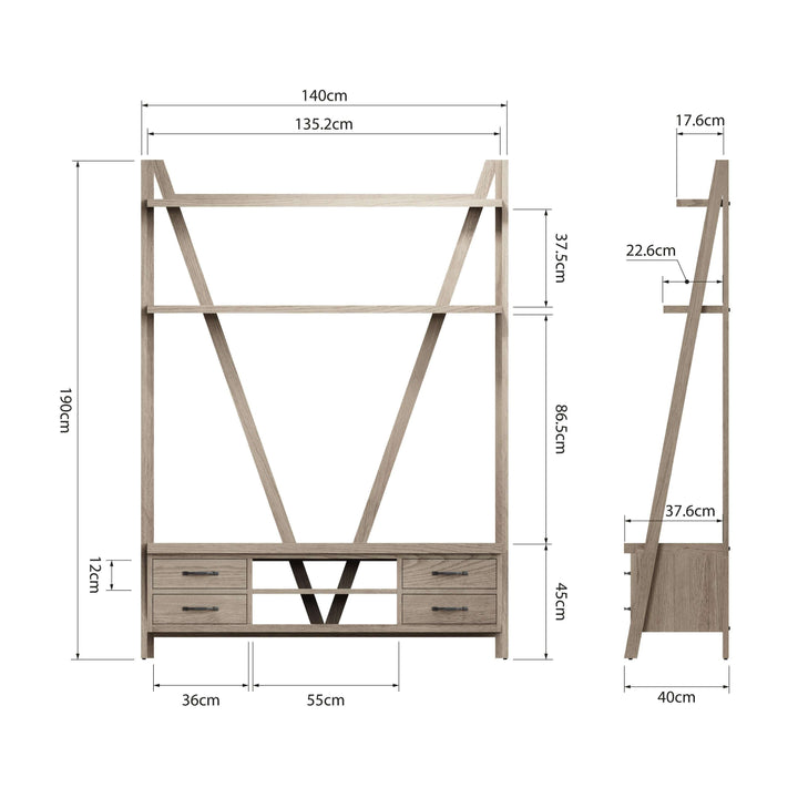 FO Dining - Tv Bookcase