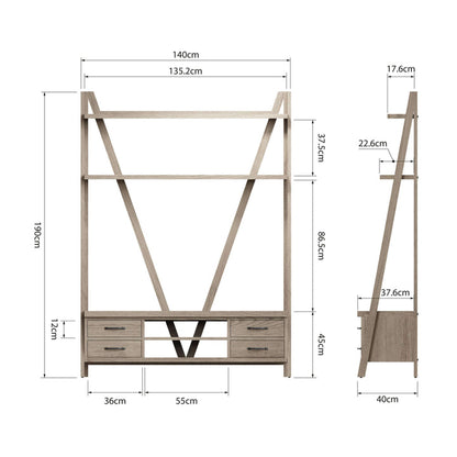 FO Dining - Tv Bookcase