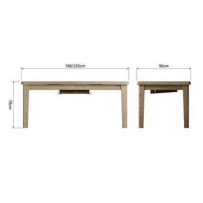 HO Dining & Occasional - 1.8m Extending Table (1800 -2300)