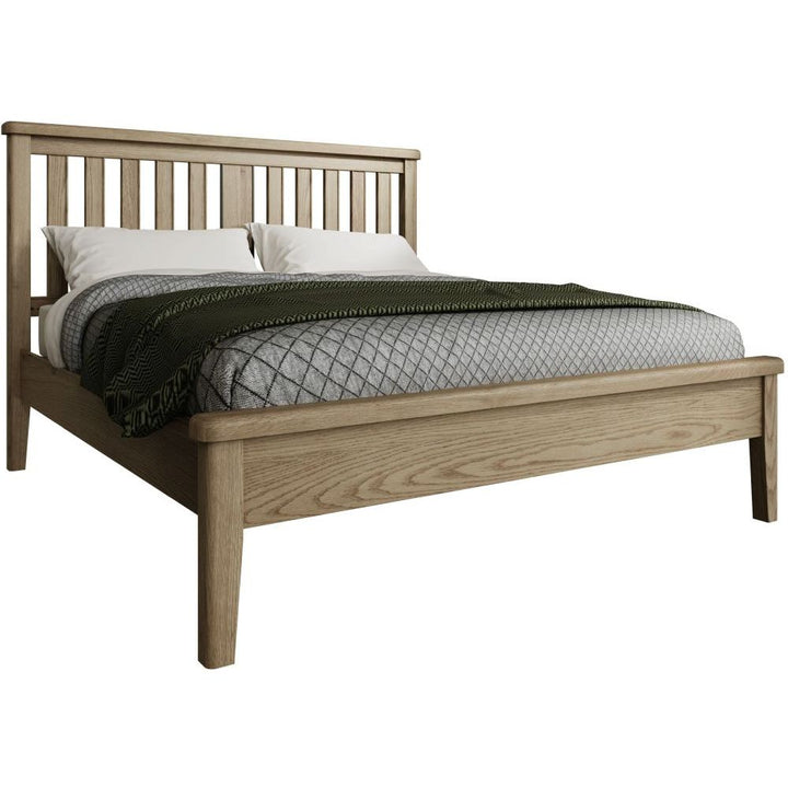 HO 6'0 Bed with Wooden Headboard and Low End Footboard